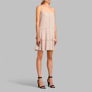 ALLSAINTS Karin Mini Slip Dress Size 0, cream-retail $189. Like new